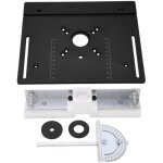 Plaque de base en aluminium pour toupie m�tallique, pour scie circulaire � table - eosnow