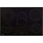 Plaque de cuisson c�ramique 5 br�leurs contr�le tactile 8500 w vidaxl
