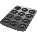 Plaque a cuisson pour donuts - birkmann - easy baking - acier carbone - anti adh�sif - 12 moules - �7cm, ...