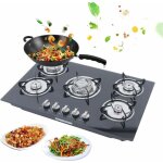 Senderpick - plaque de cuisson � gaz 30 pouces, 5 flammes, plaque de cuisson � gaz, encastr�e, noire, ...