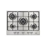 Plaque de cuisson - table a gaz table 5 foyers continental edison - gaz dont 1 triple couronne inox Plaque de cuisson - table a gaz table 5 foyers continental edison - gaz dont 1 triple couronne inox