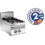 Plaque de cuisson - top 2 feux vifs gaz - gamme 650 - baron