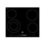 Plaque de cuisson - vitroceramique beko hic64502t - 4 foyers hi - light - 6700w - l58 x p51cm - noir Plaque de cuisson - vitroceramique beko hic64502t - 4 foyers hi - light - 6700w - l58 x p51cm - noir