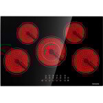 Thermomate - plaque de cuisson vitrocramique encastre, avec minuterie&serrure de scurit - chtb775 ...