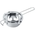 Plaque de fusion en acier inoxydable argent� - plaque de fusion - fondoir de 480 ml avec bec verseur ...