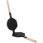 Plaque pour gaufrier bubble waffle rev�tement anti - adh�sif poign�e anti - chaleur