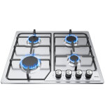 Plaque gaz 4 feux l58 x p50, plaque de cuisson � gaz avec 4 foyers � gaz, cuisini�re encastrable, gaz ...