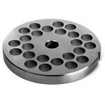 Plaque de hachoir � viande n� 10, acier inoxydable, trous de 12 mm, 3 lames