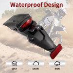 Plaque d'immatriculation de lampe � �tape de frein � led arri�re fender de moto