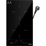 Iseasy - plaque  induction 2 foyer, double plaque  induction encastrable, table de cuisson  induction ...
