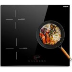 Karinear plaque induction 3 foyer, plaque de cuisson induction encastrable, plaque � induction avec commande ...