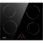 Ciarra - plaque induction 59cm 6000w minuterie touche sensitive table de cuisson cd4bih - d