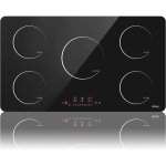 Plaque à induction, plaque de cuisson à induction electrique - (8600w, autarkic, 5 foyers, 90cm, encastrable, ... Plaque à induction, plaque de cuisson à induction electrique - (8600w, autarkic, 5 foyers, 90cm, encastrable, ...