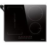 Karinear - plaque induction flexzone avec prise, plaque de cuisson induction 60 cm encastrable avec commande ...