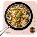 Ciarra - plaque induction portable 2000w cdtih1a - p minuterie 240min scurit enfants rose