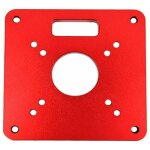 Plaque d'insertion pour table de dfonceuse rt0700c, 120 x 120 x 8 mm, en aluminium, pour le travail ...