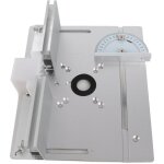 Plaque d'insertion de table de routeur, double trou en alliage d'aluminium, planche rabattable pour fraisage ...