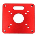 Plaque d'insertion de table de toupie - 120 x 120 x 8 mm - en aluminium - pour le travail du bois - lntyq ...