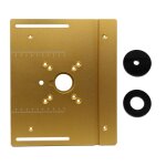 Accessoires de menuiserie en alliage d'aluminium : plaque d'insertion pour table de toupie, fraiseuse ... Accessoires de menuiserie en alliage d'aluminium : plaque d'insertion pour table de toupie, fraiseuse ...