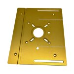 Accessoires de menuiserie en alliage d'aluminium : plaque d'insertion pour table de toupie, fraiseuse ... Accessoires de menuiserie en alliage d'aluminium : plaque d'insertion pour table de toupie, fraiseuse ...