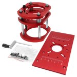 Plaque d'insertion de table de toupie, fraiseuse en alliage d'aluminium et machine de dcoupe de bords, ...