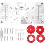 Plaque d'insertion table de toupie compatible avec makita routeurs machine de dcoupe en alliage d'aluminium ...