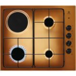 Electrolux ? plaque de cuisson mixte 4 foyers ? 3 br�leurs � gaz et 1 �lectrique ? puissance 7000w ? ...