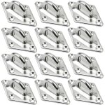 Plaques � oeillets rhombic, 12 pi�ces platine oeillet inox m5 kit de crochet plafond charge lourde, crochet ...