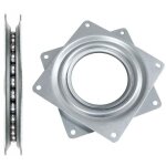 Plaque pivotante � roulement carr�, carr�e billes, tournant billes 4 pouces, plateau carr� rotation 360, ...