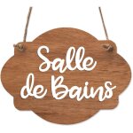 Signaletique. biz france - plaque de porte en bois avec ventouse et cordelette panneau ouvert ferm, ...