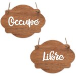 Signaletique. biz france - plaque de porte en bois avec ventouse et cordelette panneau ouvert fermé, ... Signaletique. biz france - plaque de porte en bois avec ventouse et cordelette panneau ouvert fermé, ...