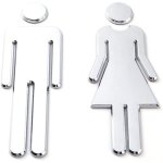 Plaque de porte femmes et hommes, signe toilette, wc sign, symboles de wc hommes femmes signe toilette ...