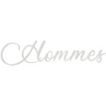 Signaletique. biz france - plaque de porte wc, wc hommes, wc femmes. - plexi blanc - hommes
