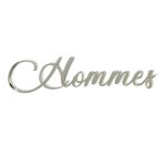 Signaletique. biz france - plaque de porte wc, wc hommes, wc femmes. - plexi miroir argent - hommes
