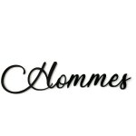 Signaletique. biz france - plaque de porte wc, wc hommes, wc femmes. - plexi noir - hommes