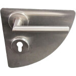 Plaques de propret� quart de lune avec poign�es angle vif   klose besser  - adhesives - inox 304 + 1 ...