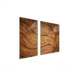 Plaque de protection en verre pour po�le � bois 90x52