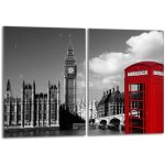 Plaque de protection en verre pour table de cuisson 2x40x52 londres