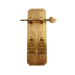 Plaque de traction de porte chinoise, longue dure de vie, motif botanique, poignes de meubles en laiton ...