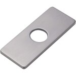 Plaque de trou d'�vier de cuisine pour robinet de salle de bain, lavabo, rosace de robinet en nickel ...