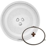 Plaque de verre � micro - ondes universelle plateau tournant en , remplacement couvercle rond 24, 5 cm ...