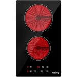 Iseasy - plaque vitrocramique 2 feux, plaque de cuisson en vitrocramique 2 foyers encastrable plaque ...