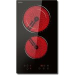 Plaque vitrocramique 2 feux hobsir plaque cuisson vitrocramique, 29cm encastrable, domino plaque de ...