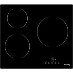 Plaque vitrocramique 3 feux, table de cuisson vitrocramique 3 foyers encastrable plaque 3 feux - 5500w, ...