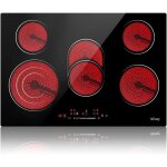 Plaque vitroc�ramique 5 feux, table de cuisson vitroc�ramique 5 foyers encastrable plaque 5 feux - 8600w, ...