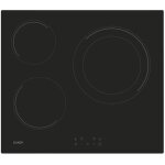 Plaque vitroc�ramique - candy - 60 cm - 3 zones de cuisson - double zone 30 cm - contr�le tactile