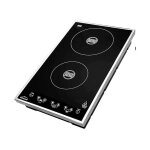 Suinga - plaque vitroc�ramique � double induction, puissance 2000w + 1300w, avec 8 niveaux de puissance, ...