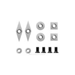 Plaquettes de coupe en carbure 8 pices outils tournage bois inserts en carbure gouges tournage bois