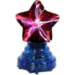 Plasma ball 4' pentagramme avec lumire rouge, lampe  sphre ionique alimente par usb, modes tactiles ...