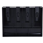 Plateau de caisse, caisse � monnaie avec 4 compartiments monnaie et 3 compartiments pour les factures ...